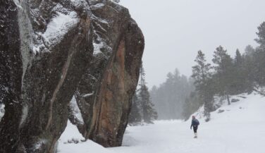 Snowshoeing in Boundary Waters in Winter